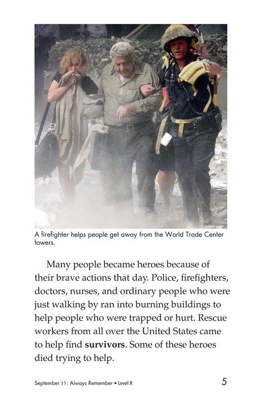 September 11 Always Remember绘本故事第4页