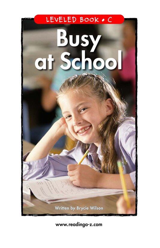 Busy At School绘本故事第2页