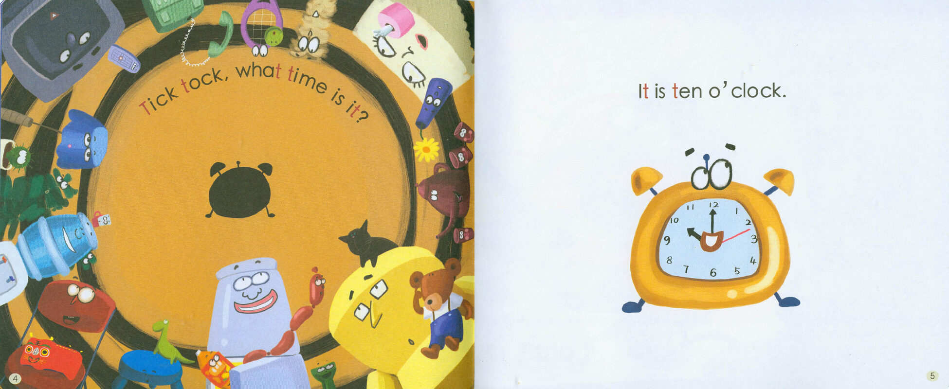 T Tick tock绘本故事第4页