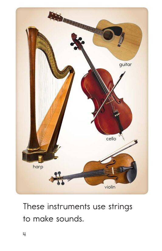 All Kinds of Musical Instruments绘本故事第4页