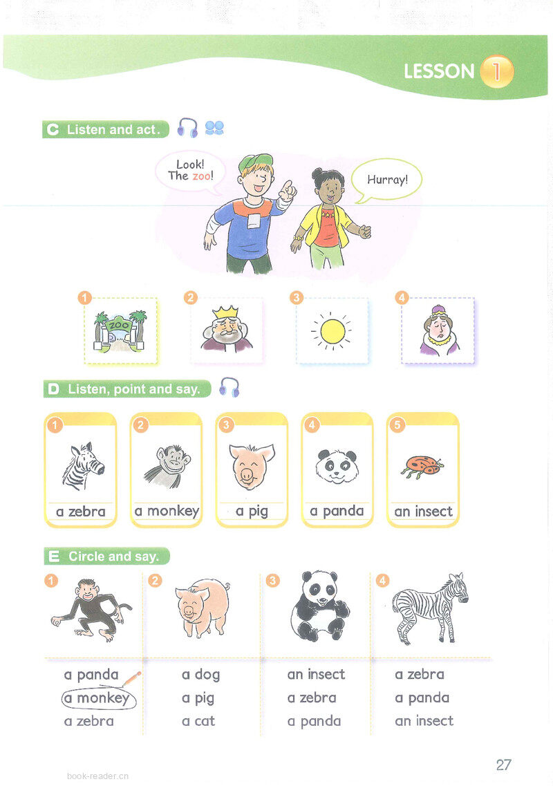 5 Look! The zoo!绘本故事第3页