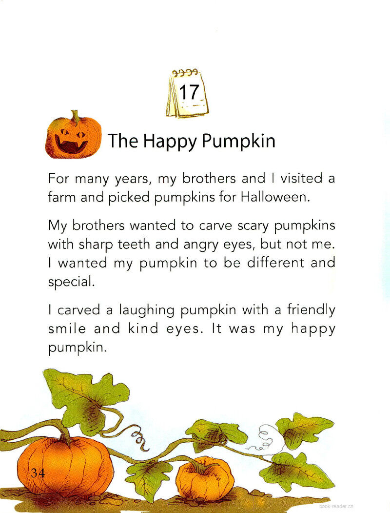 The Happy Pumpkin绘本故事第2页