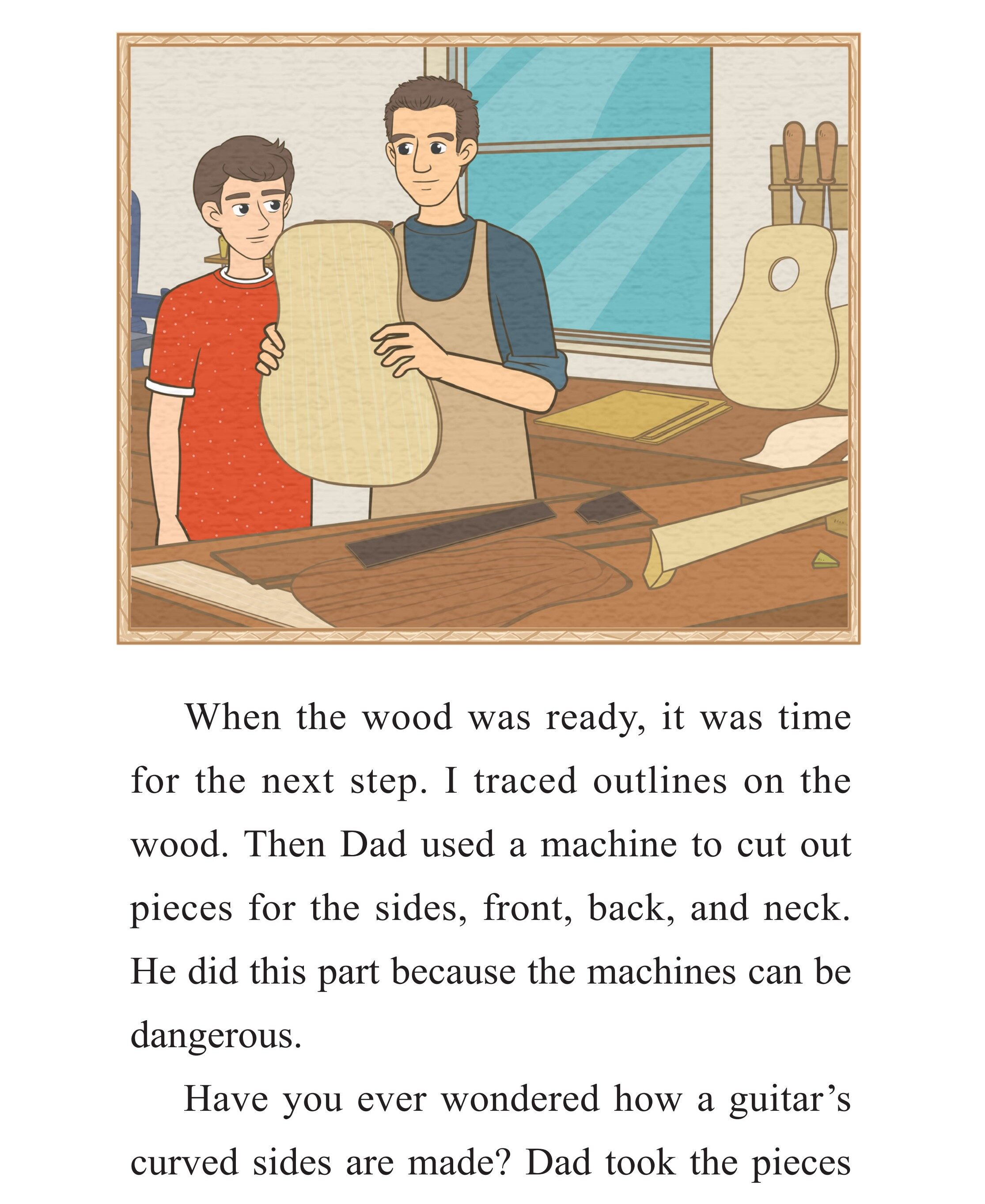 Making My New Guitar绘本故事第5页