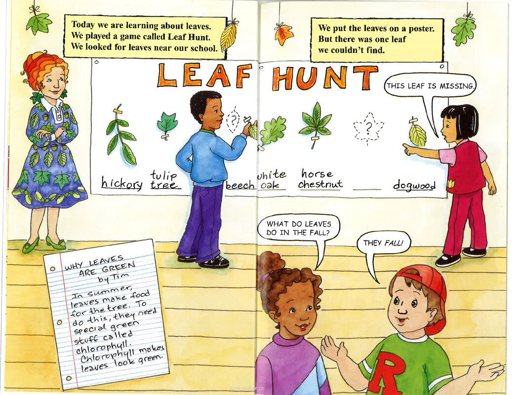 Magic School Bus Wild Leaf Ride绘本故事第4页