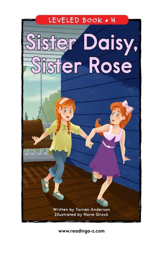 Sister Daisy,Sister Rose绘本故事第2页