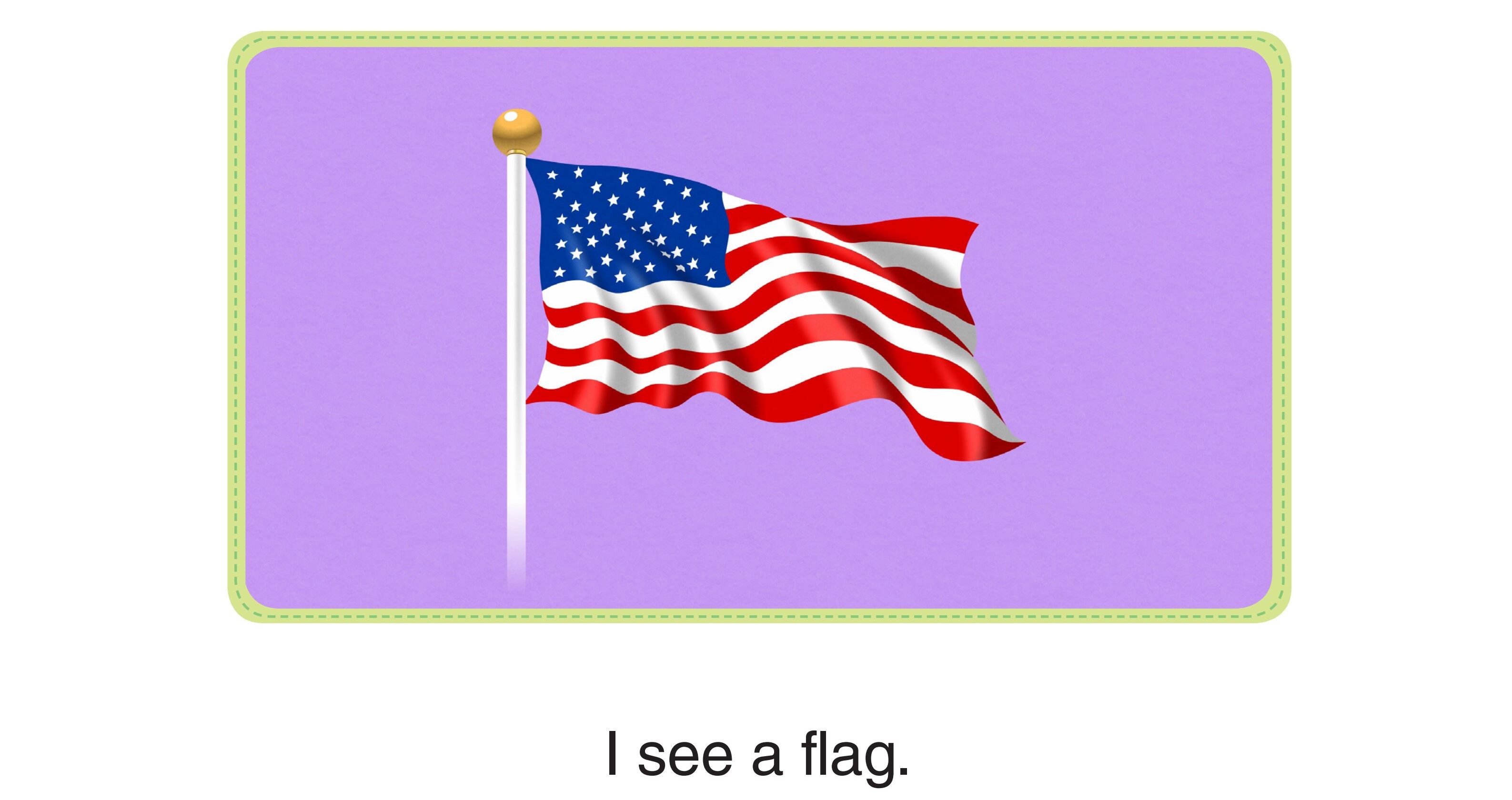 I See A Flag绘本故事第2页