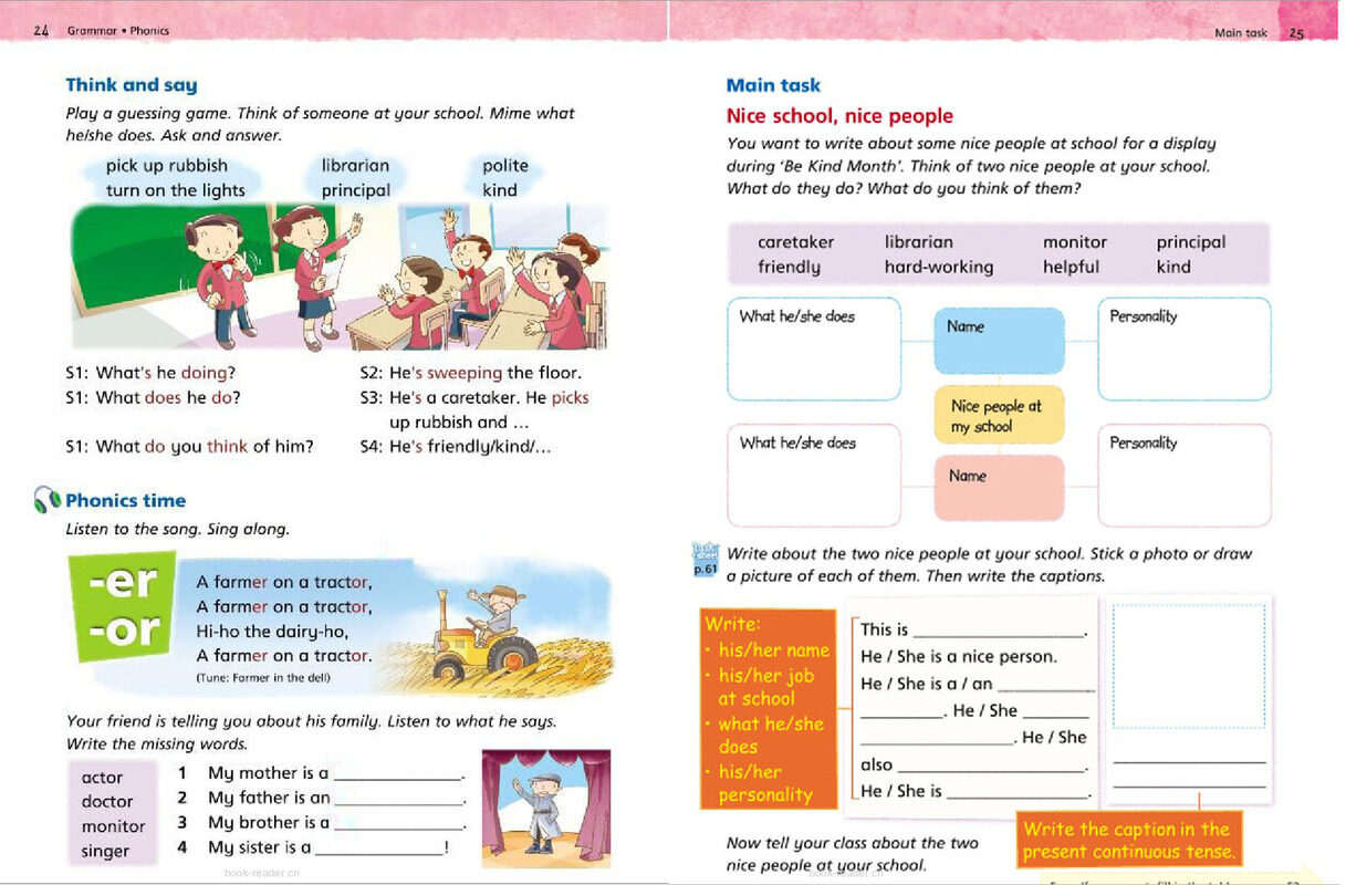 3B Unit 3 Nice people at school.绘本故事第5页