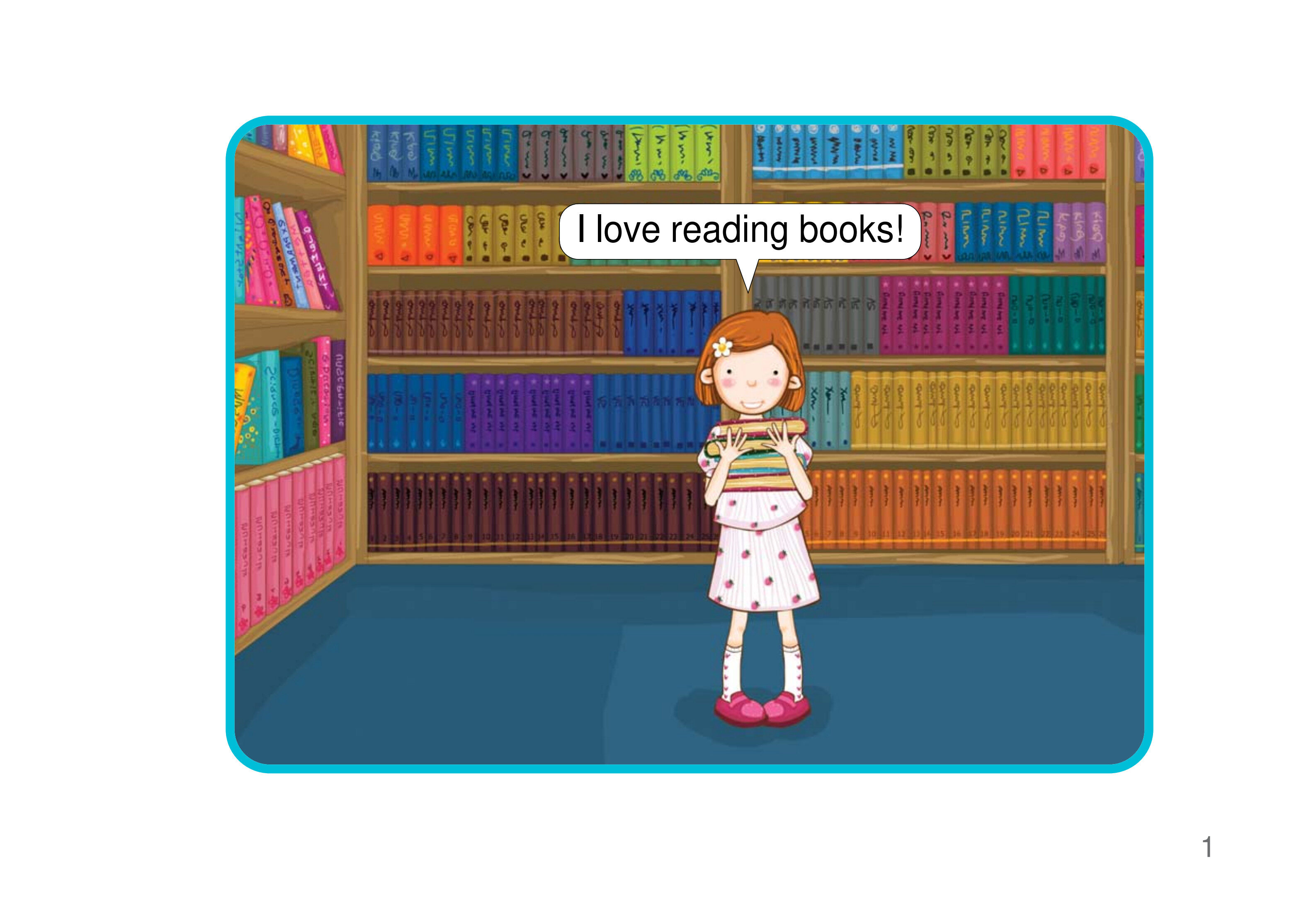 Going to the Library绘本故事第2页