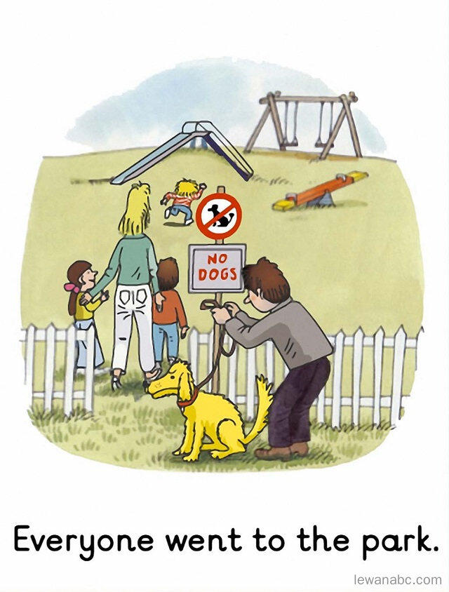 At the Park绘本故事第3页