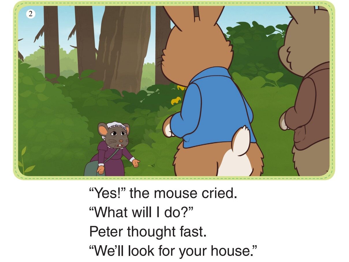 Peter and Benjamin Find a Boot 2-The Mouse's House绘本故事第4页