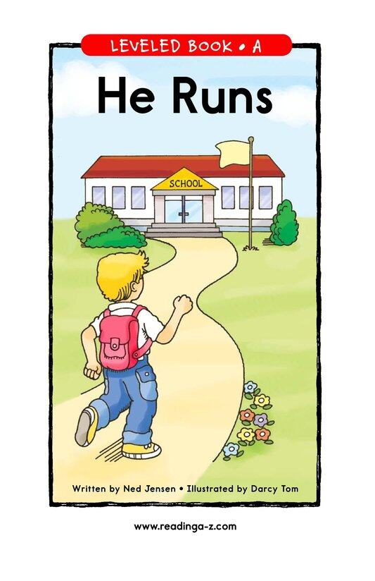 He Runs绘本故事第2页