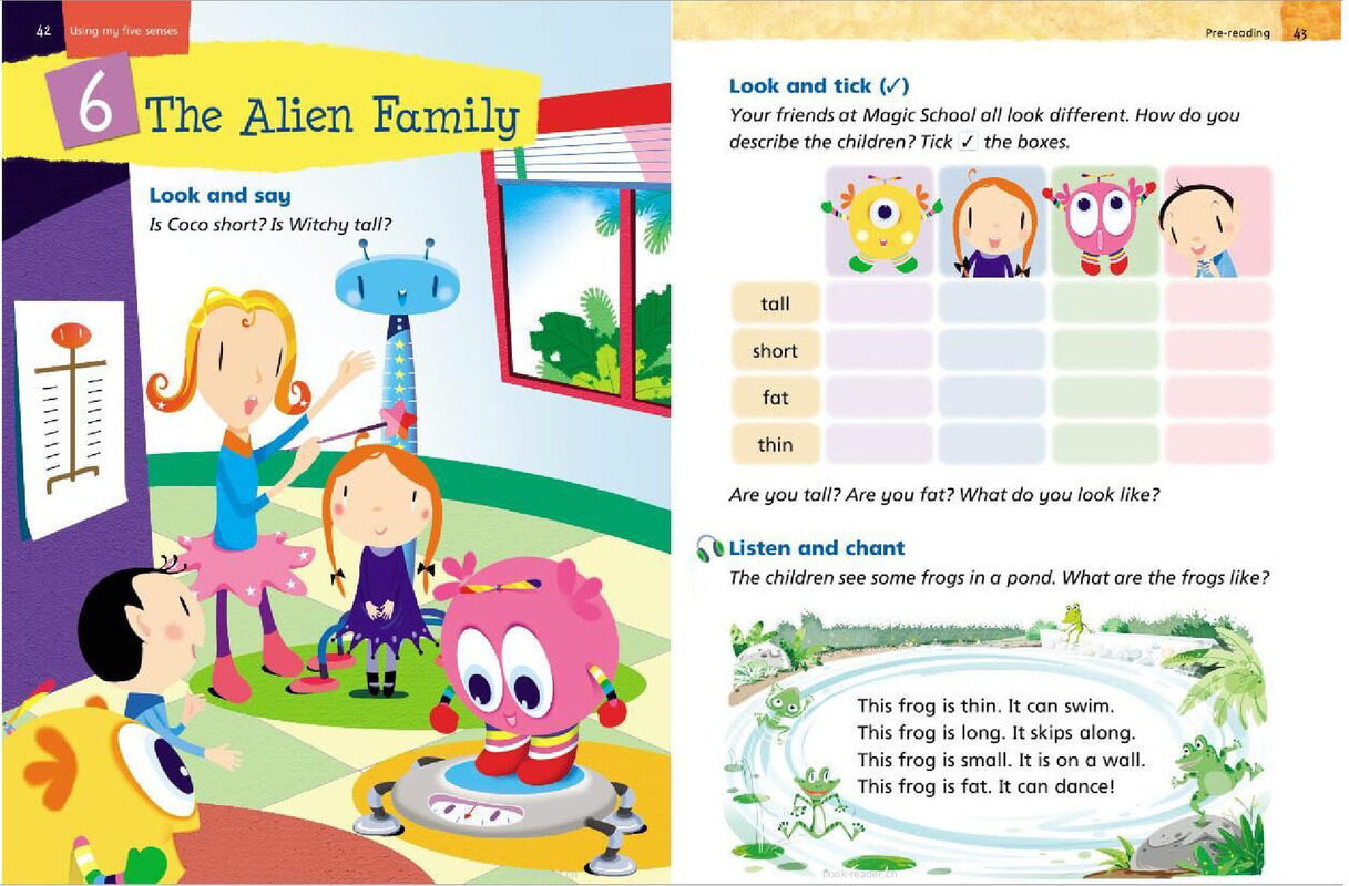 1B Unit 6 The Alien Family绘本故事第2页