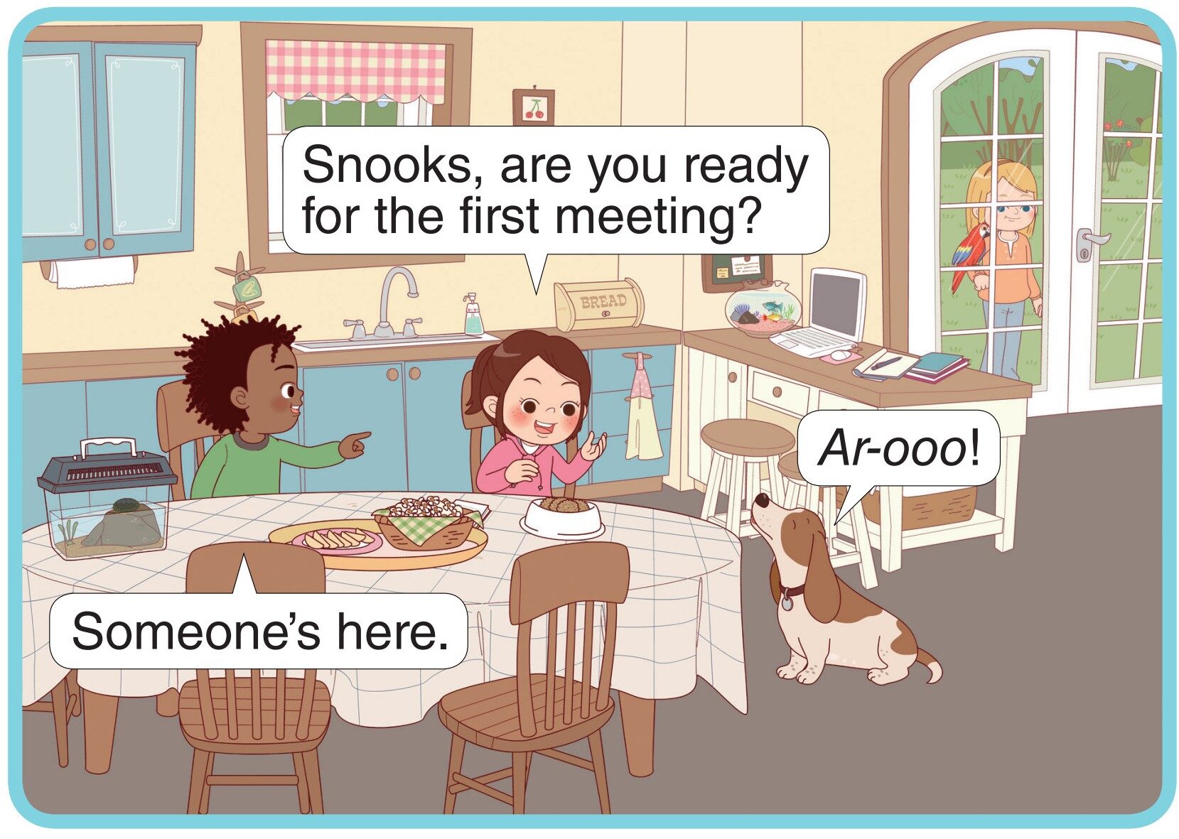 The First Meeting绘本故事第5页