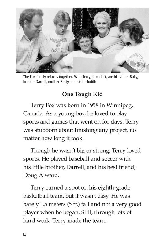 The Terry Fox Story绘本故事第3页