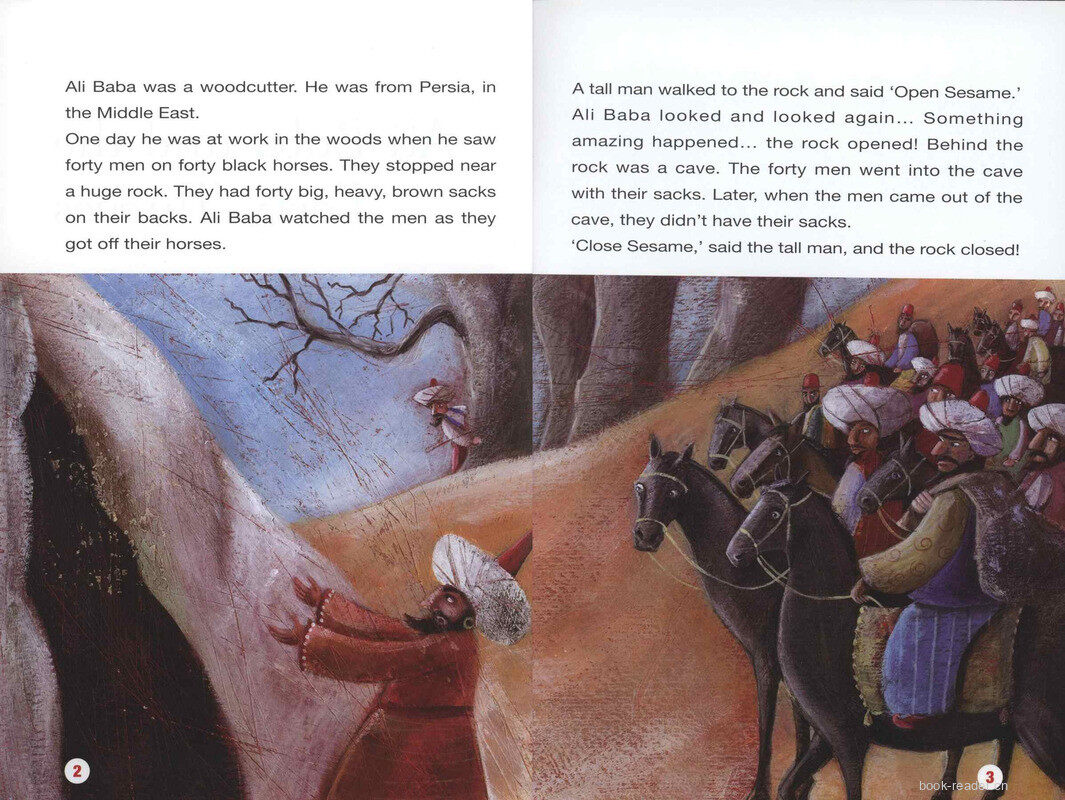 Ali Baba and the Forty Thieves绘本故事第3页