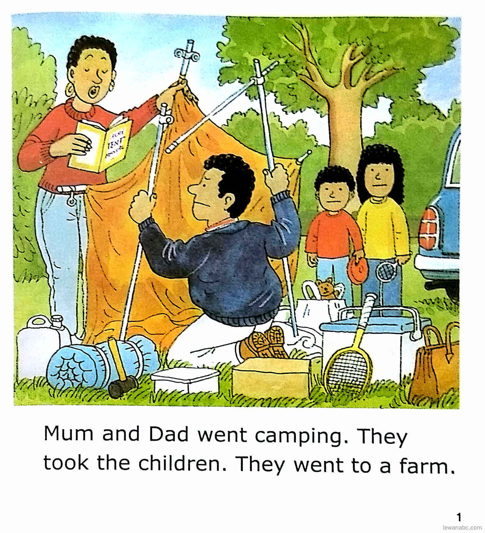 Camping Adventure绘本故事第3页