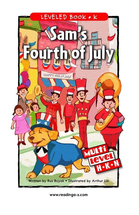 Sam's Fourth of July绘本故事第2页