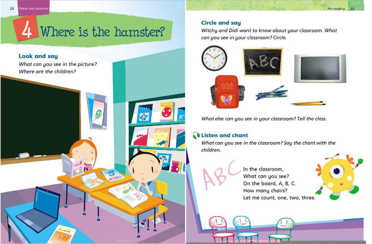 1B Unit 4 Where is the hamster?绘本故事第2页