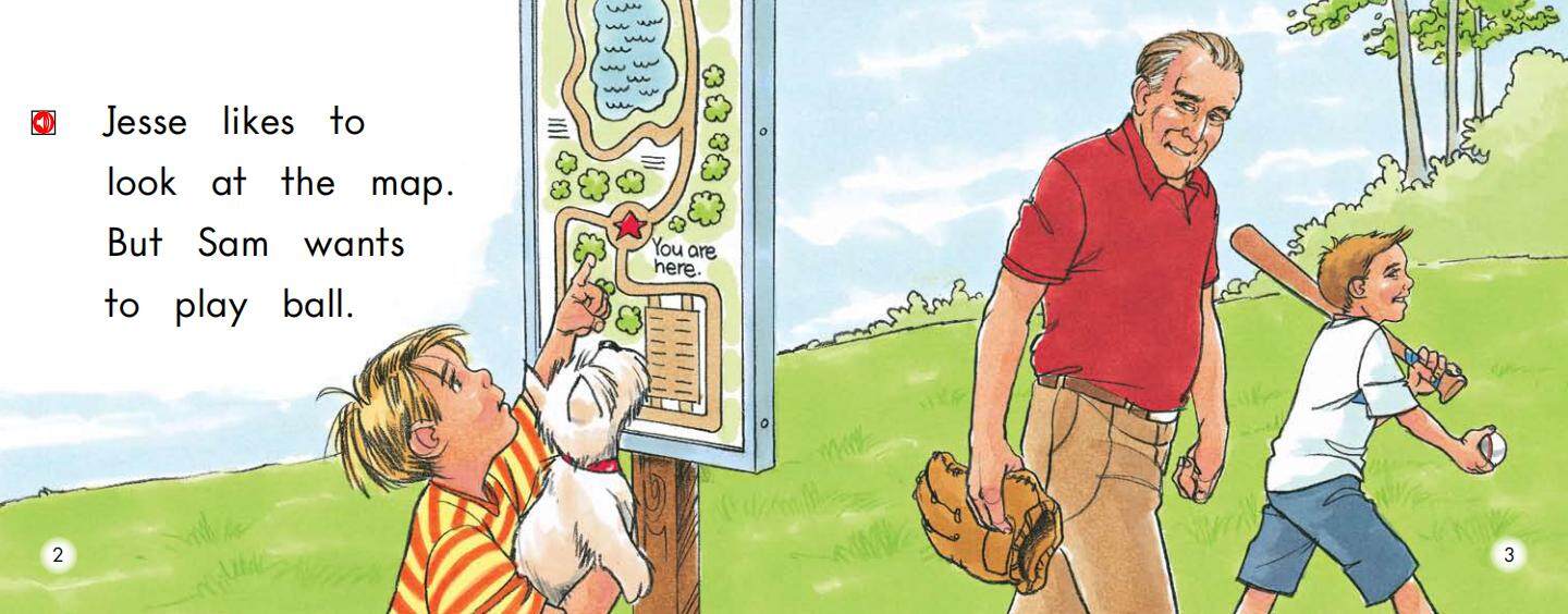 A day at the park绘本故事第3页