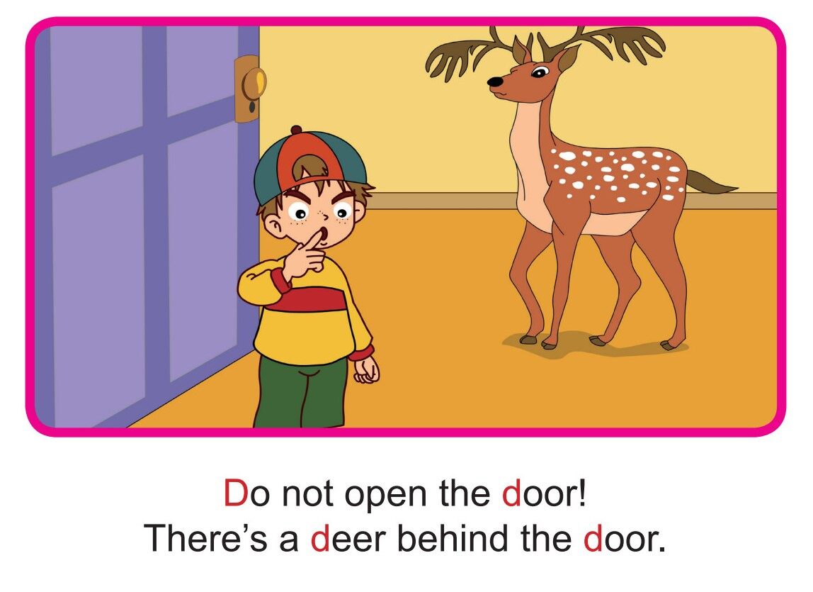 'D' words -  Do Not Open the Door绘本故事第5页