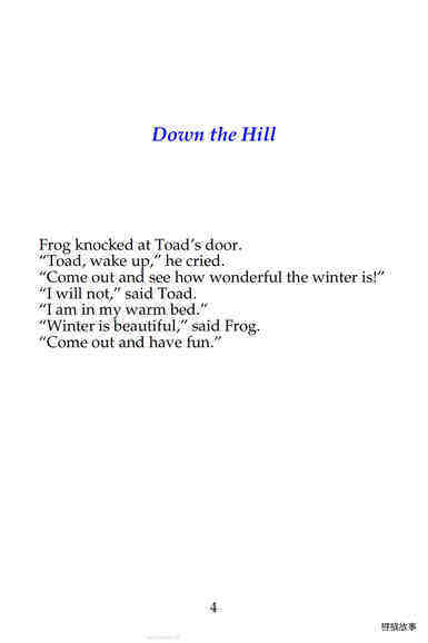 2-01 Down the Hill绘本故事第3页
