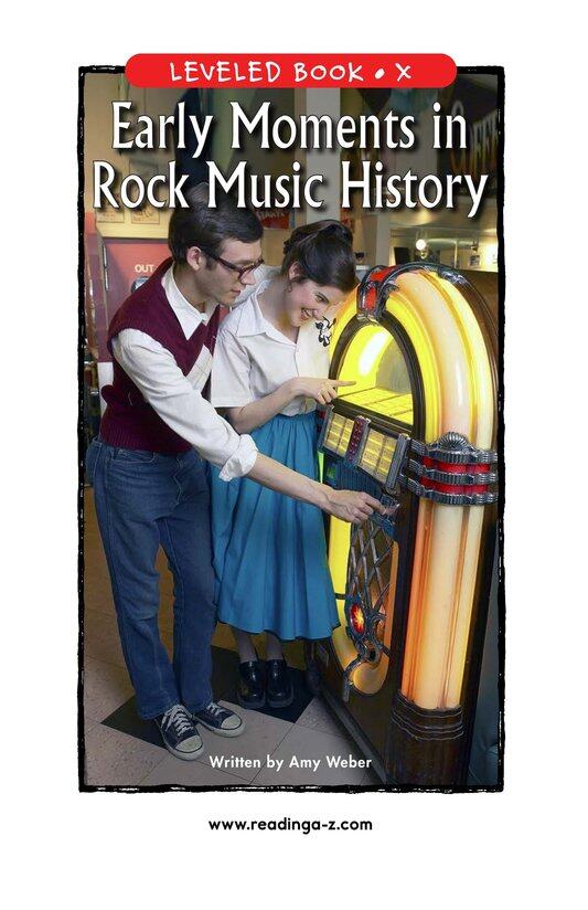 Early Moments in Rock Music History绘本故事第2页