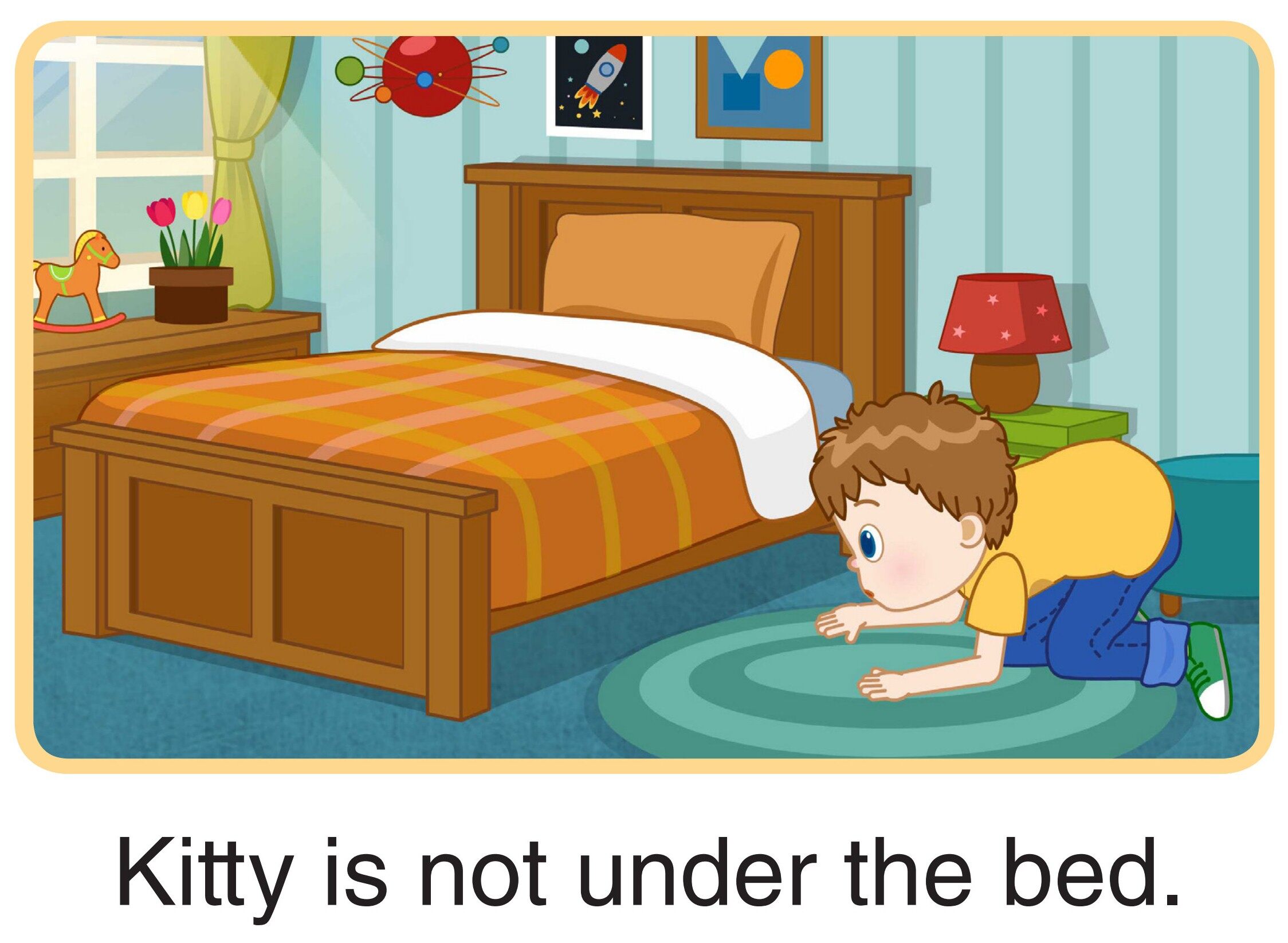 Where is Kitty?绘本故事第4页