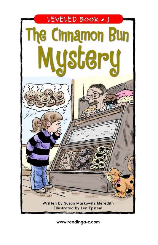 The Cinnamon Bun Mystery绘本故事第2页
