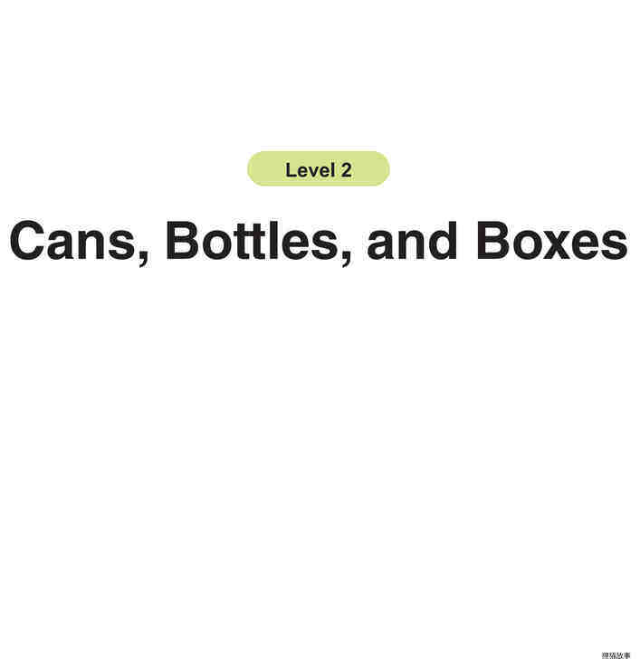 Cans, Bottles, and Boxes