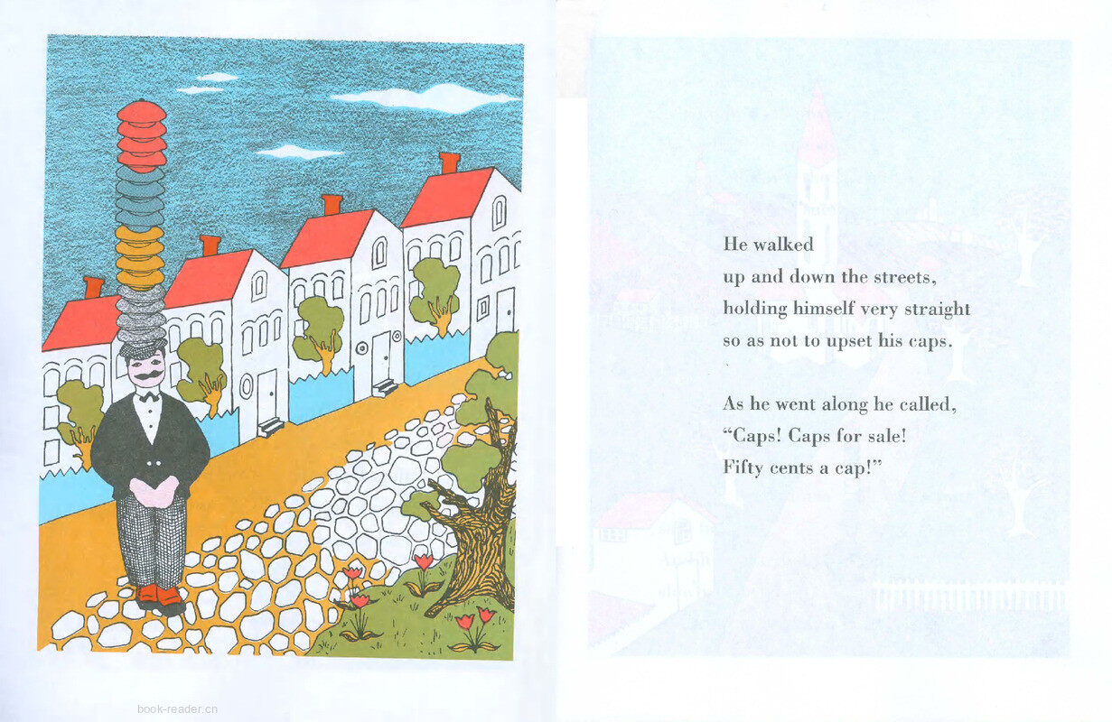 Caps for Sale绘本故事第4页