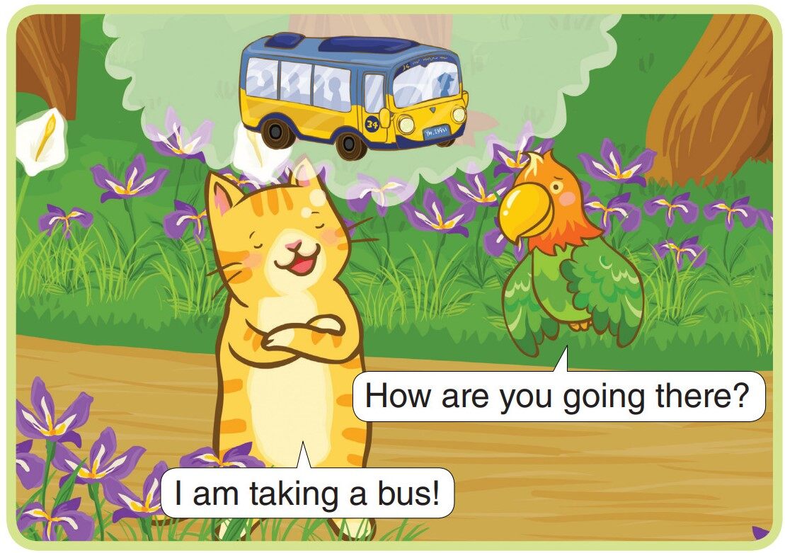 I'm Taking a Bus绘本故事第4页