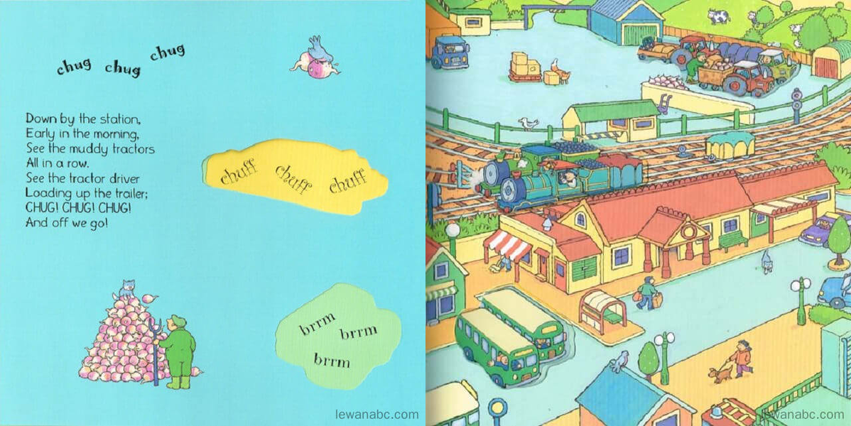 (3周)Down by the Station绘本故事第5页