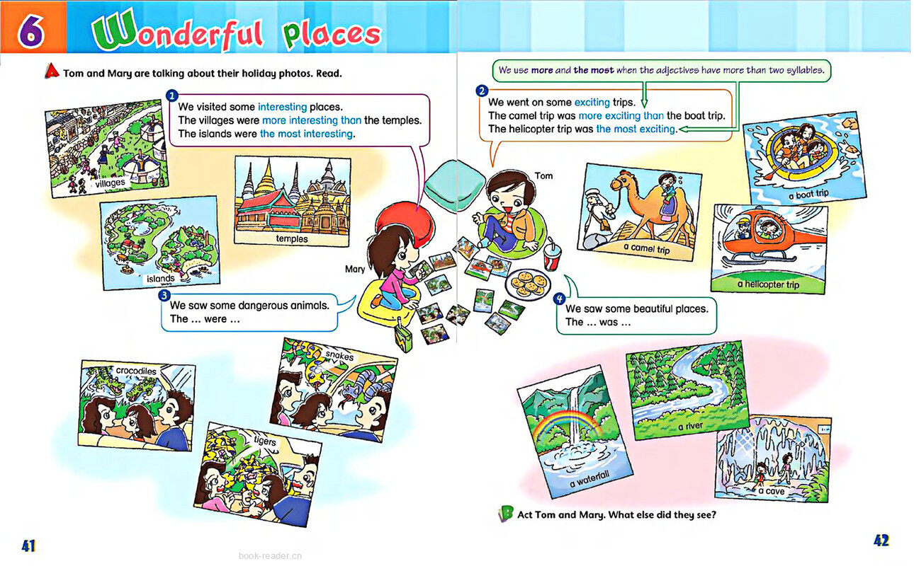 6 Wonderful places绘本故事第3页