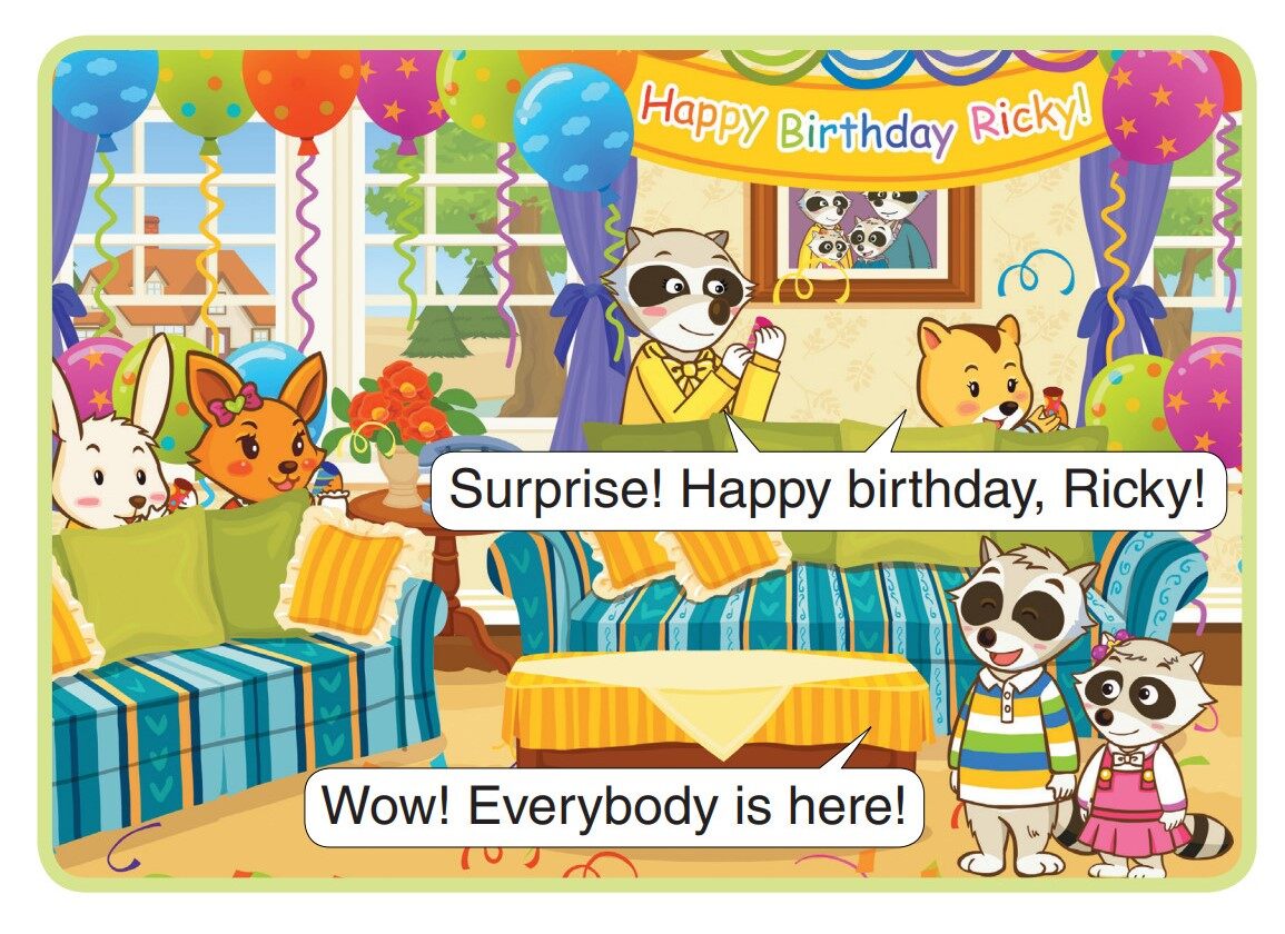 Ricky's Birthday Surprise绘本故事第2页