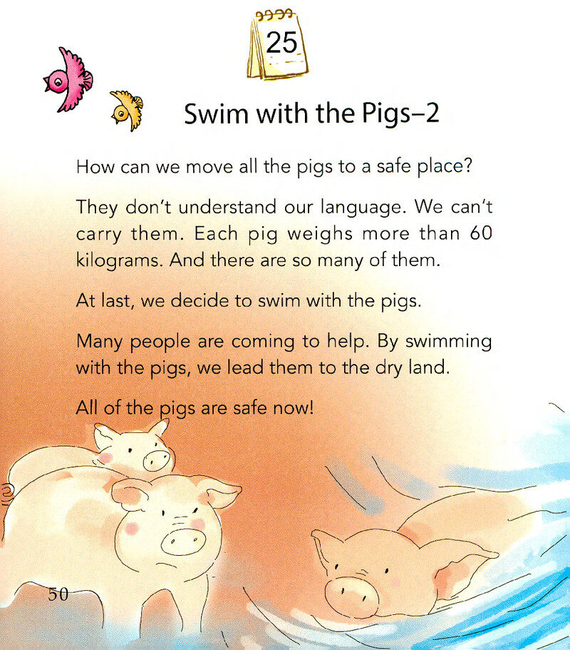 Swim with the Pigs-2绘本故事第2页