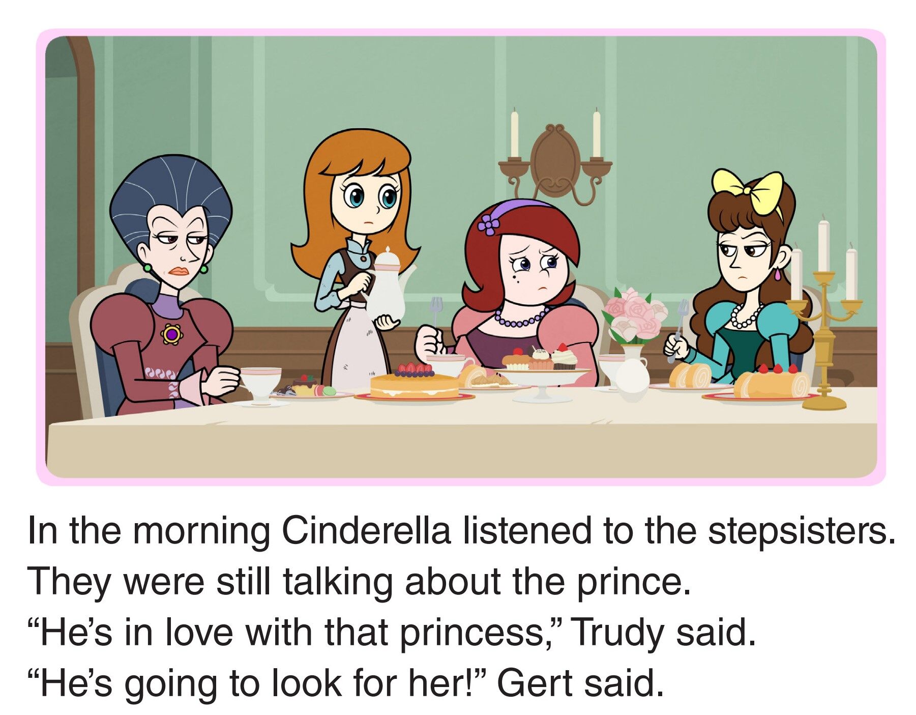 The Glass Shoe绘本故事第2页