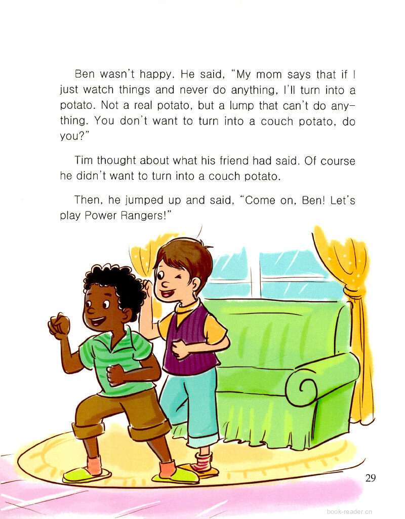 No Couch Potatoes绘本故事第3页