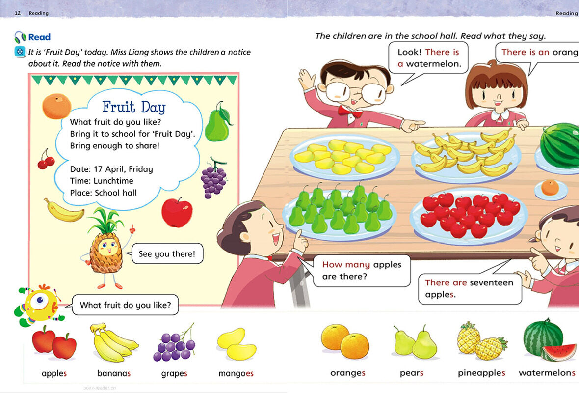 1B Unit 2 Fruit Day绘本故事第3页