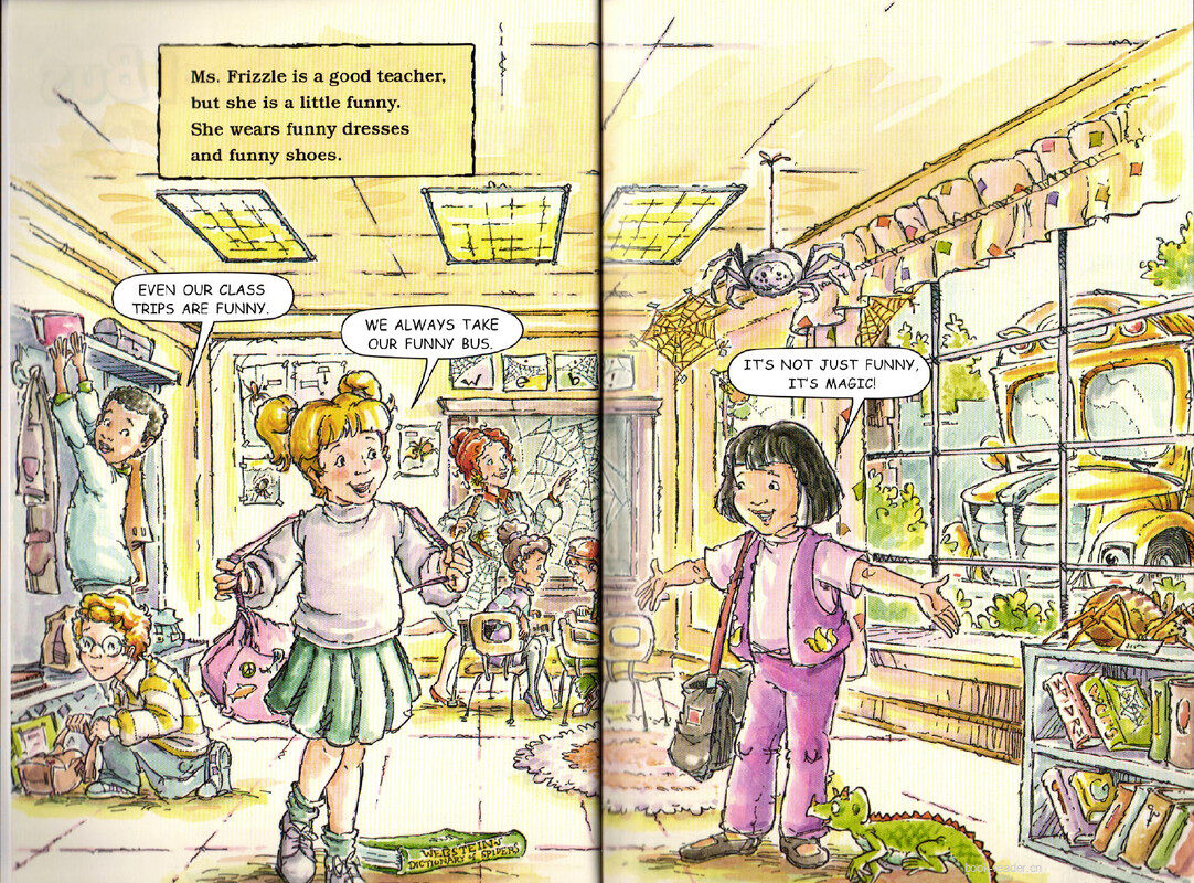 Magic School Bus Gets Caught in a Web绘本故事第3页
