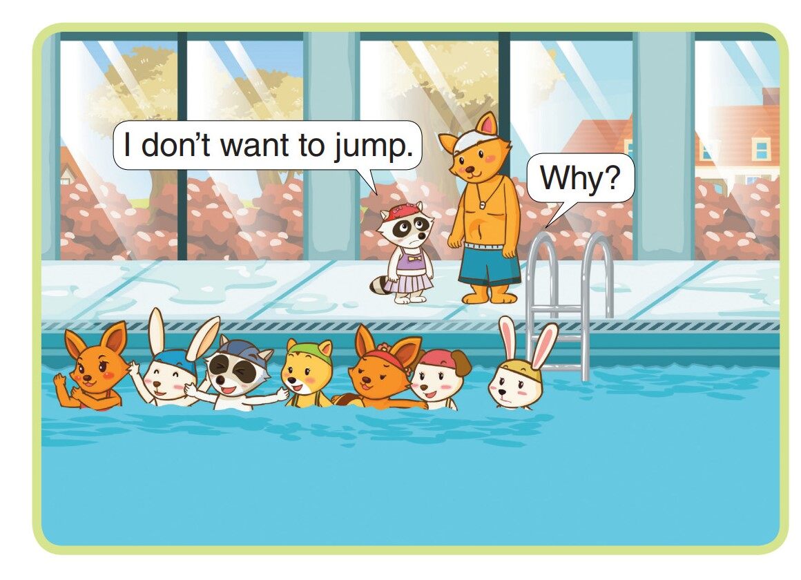 Rachel's First Swimming Lesson绘本故事第4页