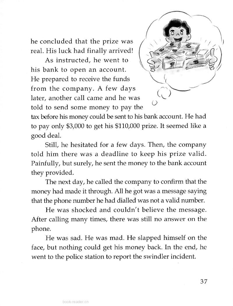 An Unhappy Man绘本故事第3页