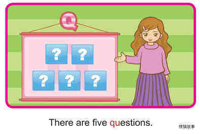 'Q' words -  A Quiz绘本故事第3页