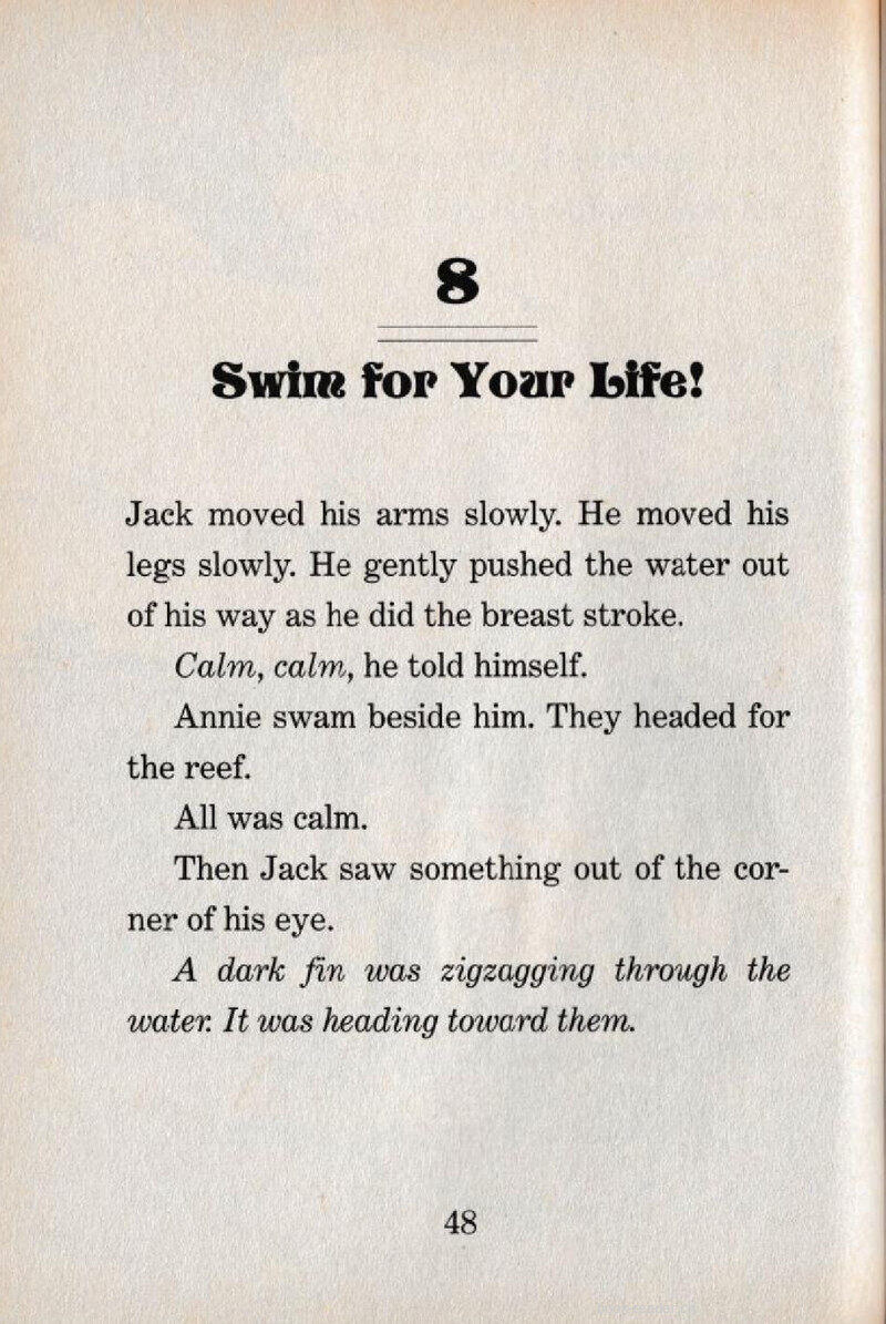 08 Swim for Your Life!绘本故事第2页