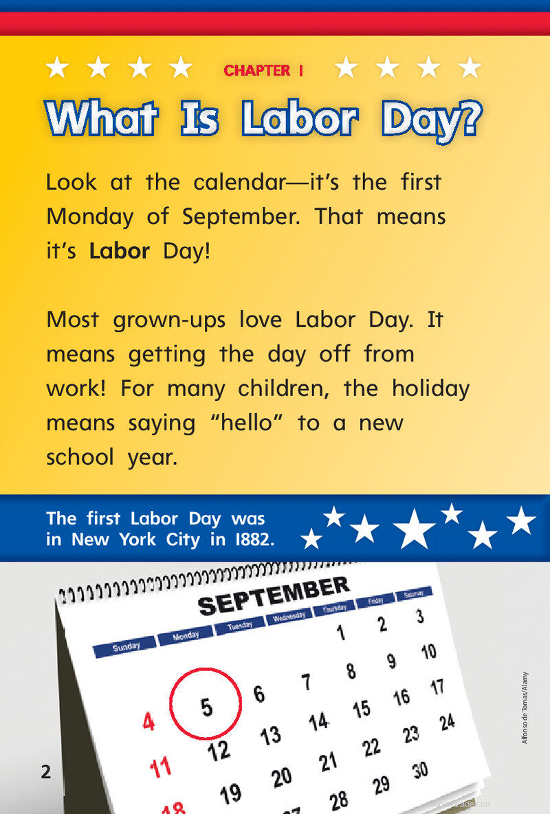 G1 On U6W5 It's Labor Day!绘本故事第4页