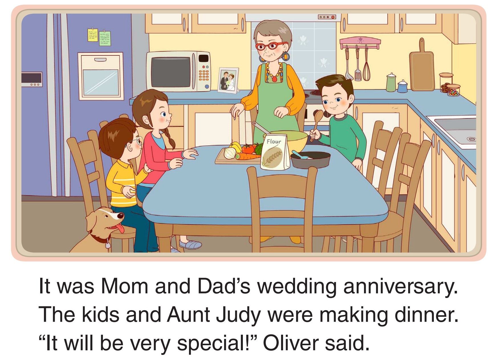 A Special Dinner绘本故事第2页