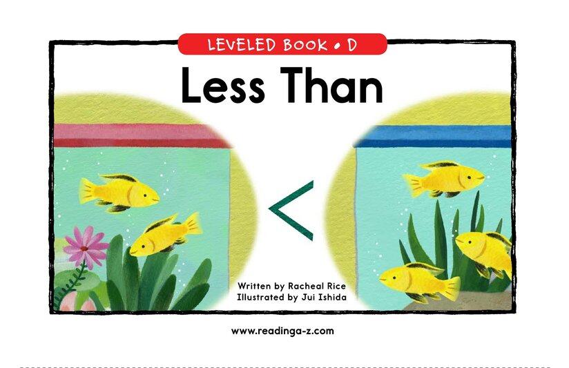 Less Than绘本故事第2页