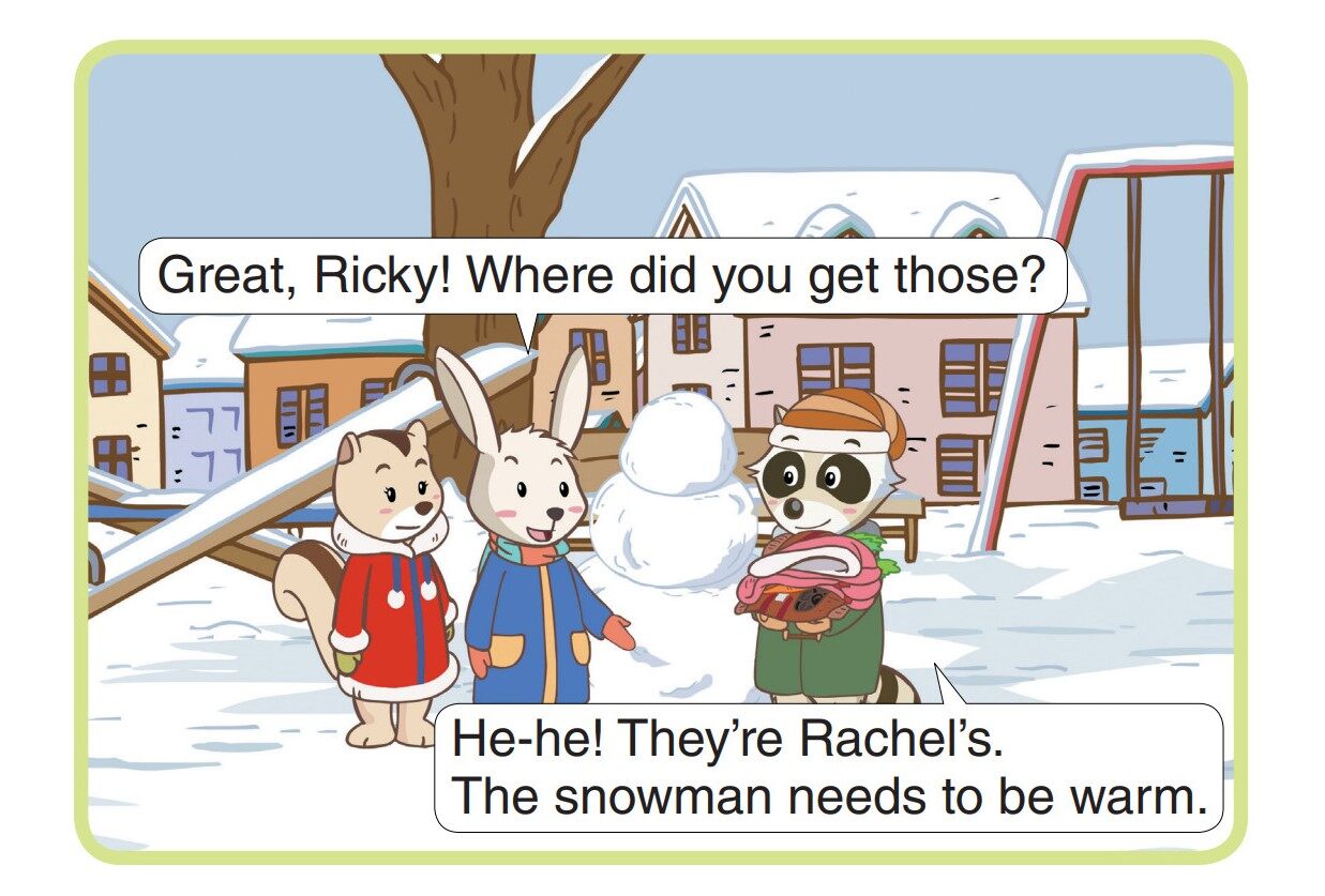 Playing in the Snow绘本故事第3页