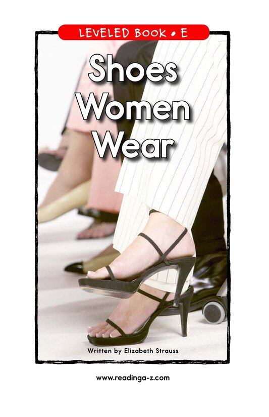Shoes Women Wear绘本故事第2页