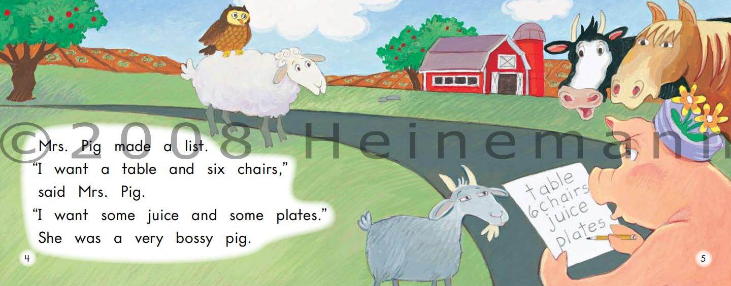 The bossy pig绘本故事第4页
