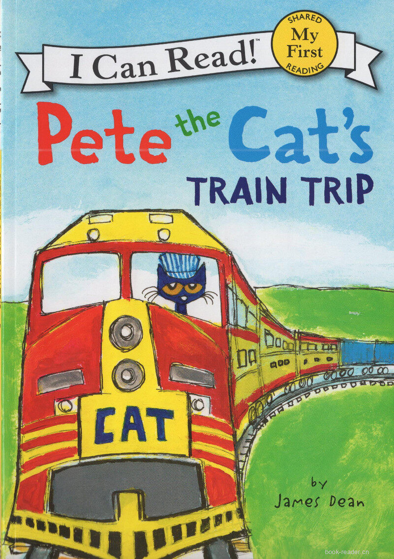 Pete the cat train trip绘本故事第2页